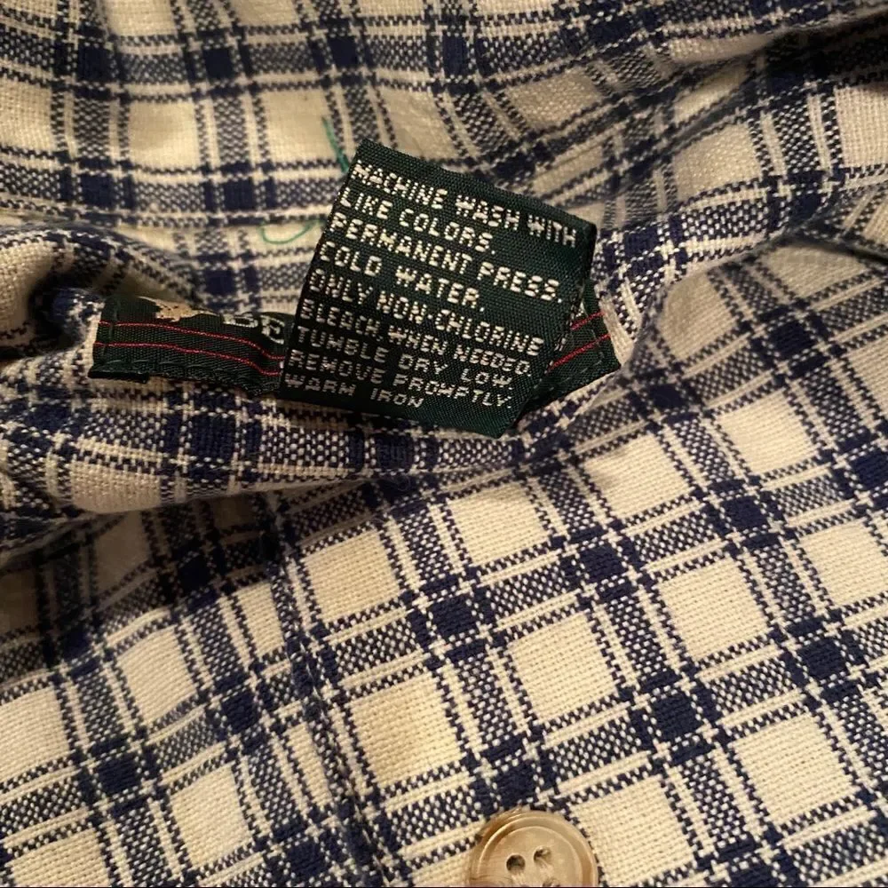 Burt Pulitzer XL Tall Plaid Shirt - Picture 7 of 9